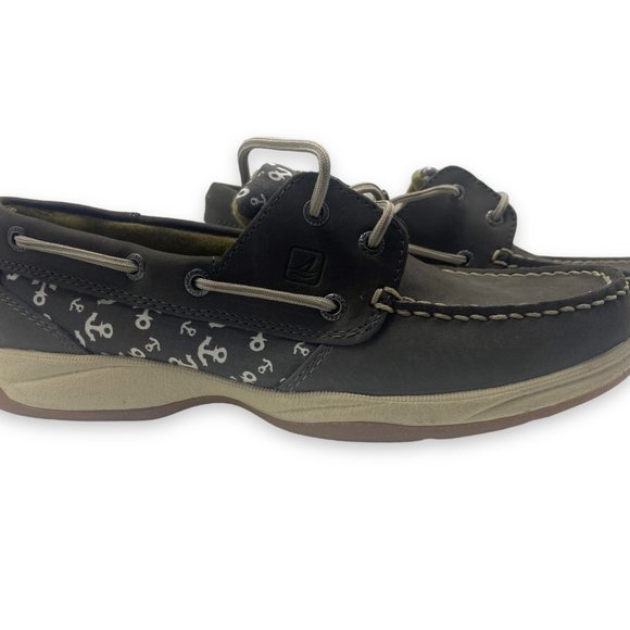 Sperry Top-Sider Intrepid Anchors Womens Graphite STS90820 Sneakers Shoes 6.5 M - Picture 7 of 8
